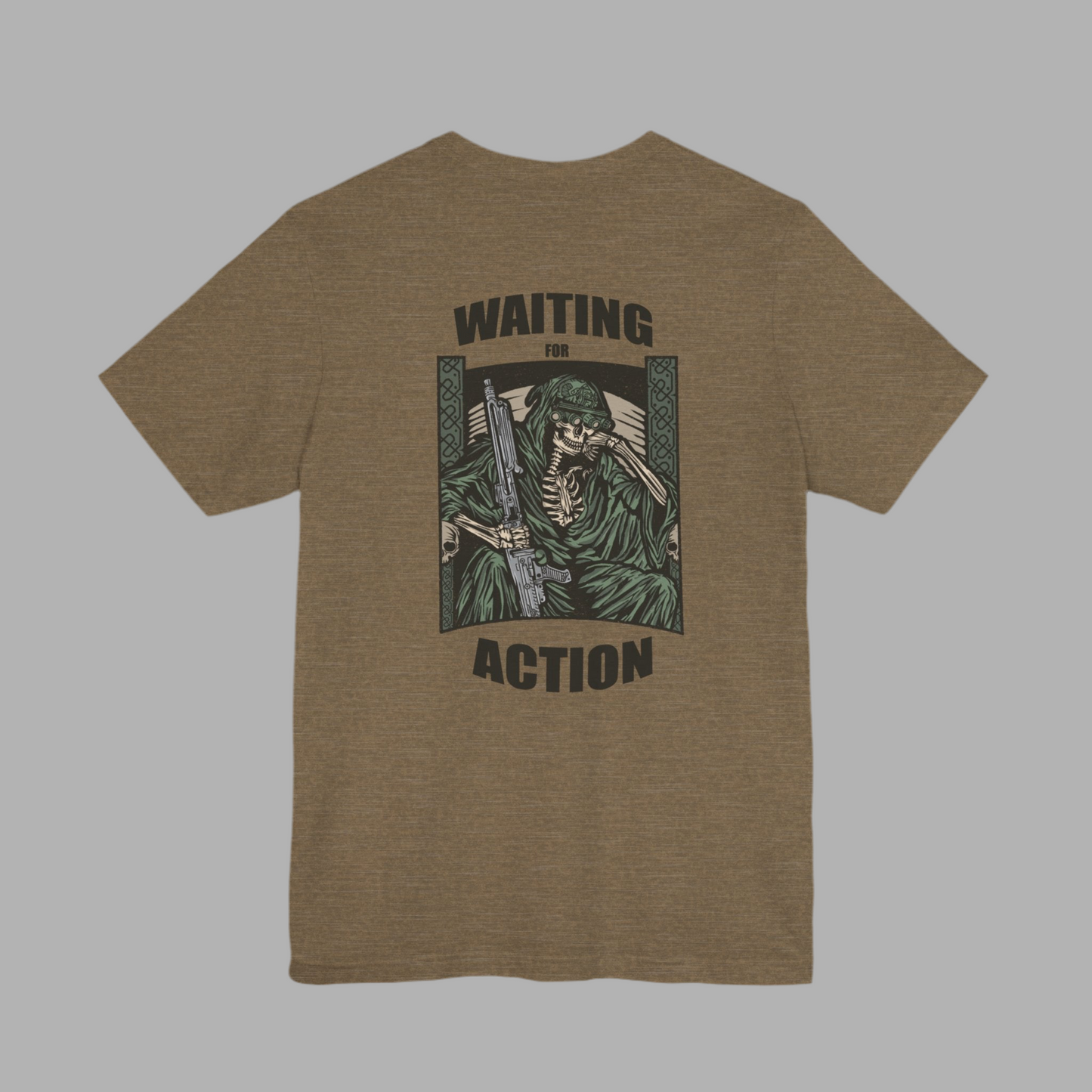 Waiting for Action T-Shirt Brown/Olive