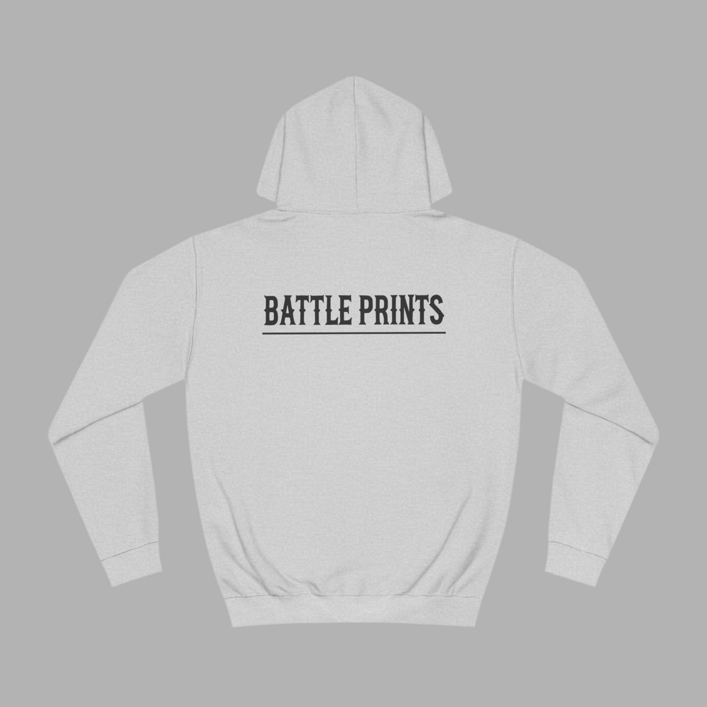 Battle Prints Logo Hoodie Grey