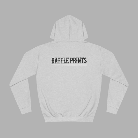 Battle Prints Logo Hoodie Grey