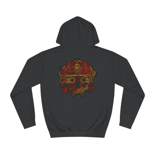 Skull Germany Colors Hoddie Brown/Olive